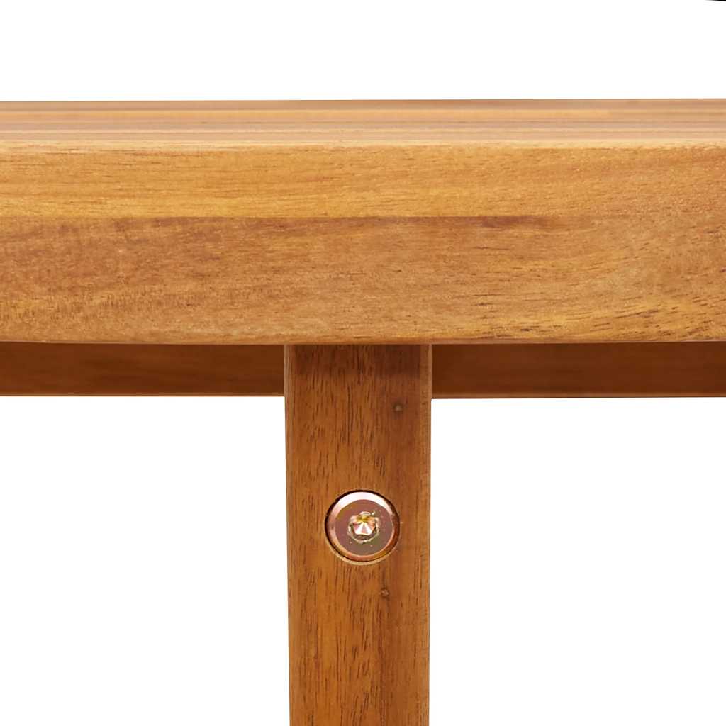 havesidebord rundt Ø55x60 cm massivt træ akacie