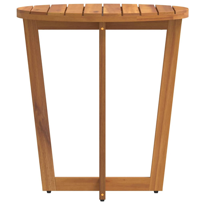 havesidebord rundt Ø70x75 cm massivt træ akacie