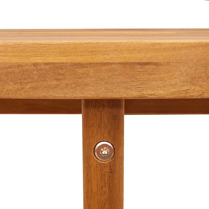 havesidebord rundt Ø70x75 cm massivt træ akacie
