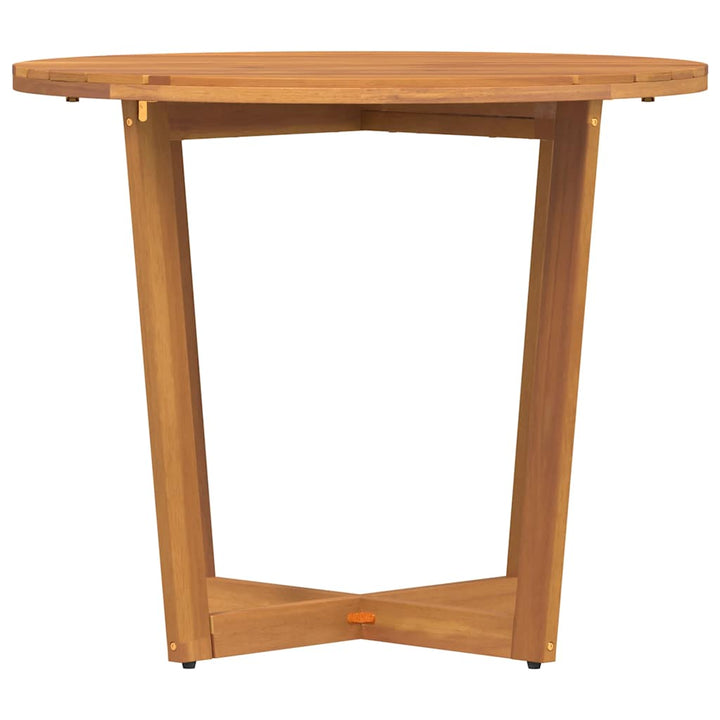 havespisebord rundt Ø90x75 cm massivt træ akacie
