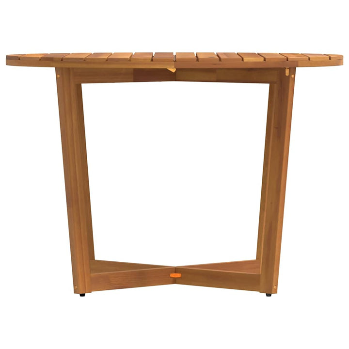 havespisebord rundt Ø110x75 cm massivt træ akacie