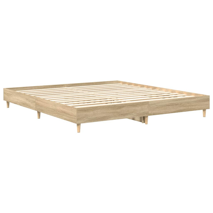 sengestel uden madras 200x200 cm konstrueret træ sonoma-eg