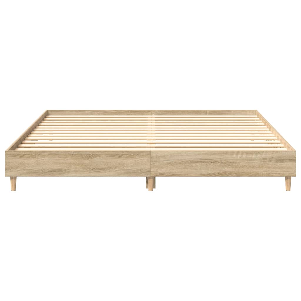 sengestel uden madras 200x200 cm konstrueret træ sonoma-eg