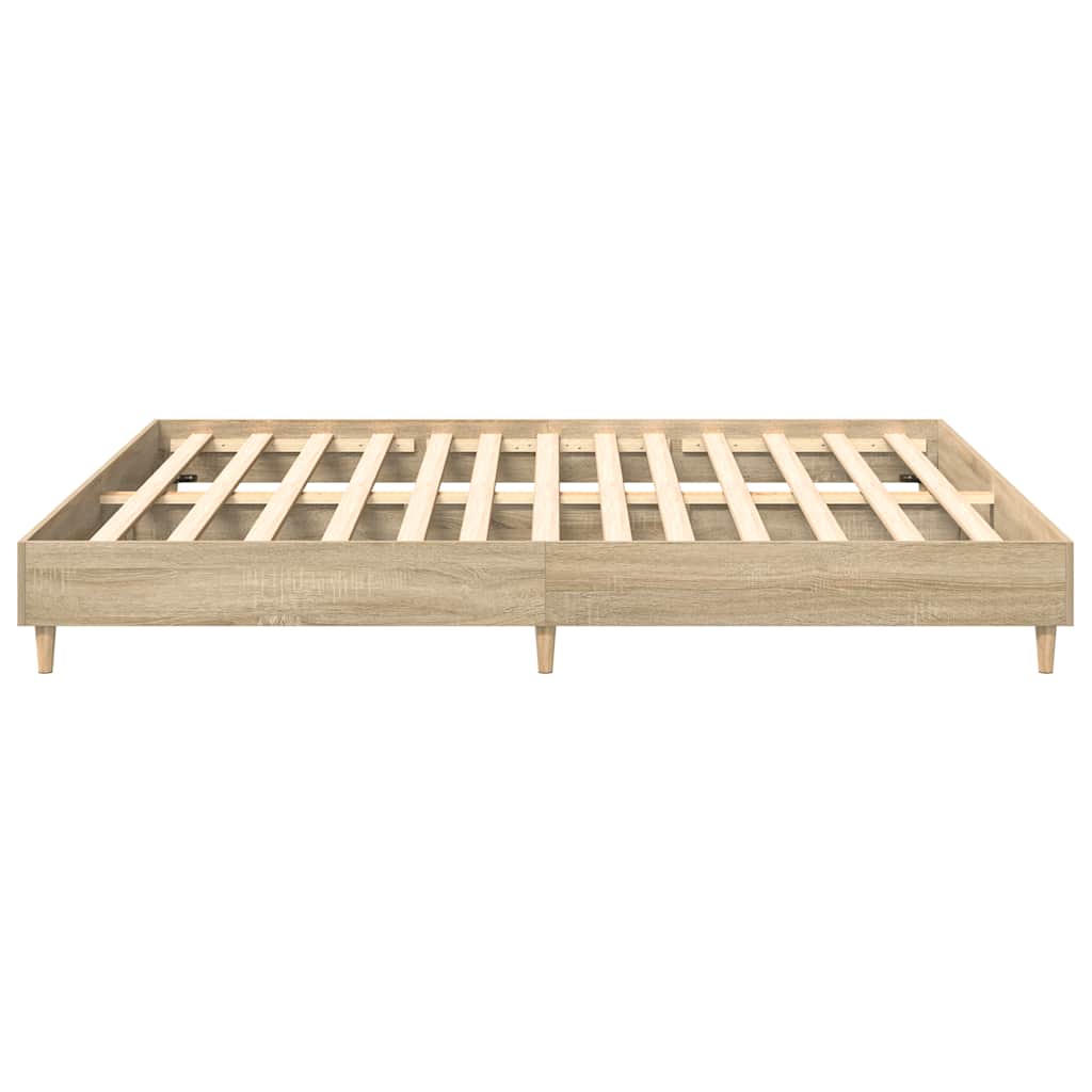 sengestel uden madras 200x200 cm konstrueret træ sonoma-eg