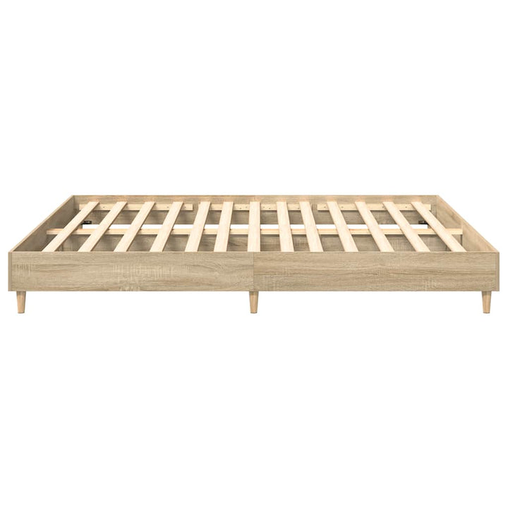 sengestel uden madras 200x200 cm konstrueret træ sonoma-eg