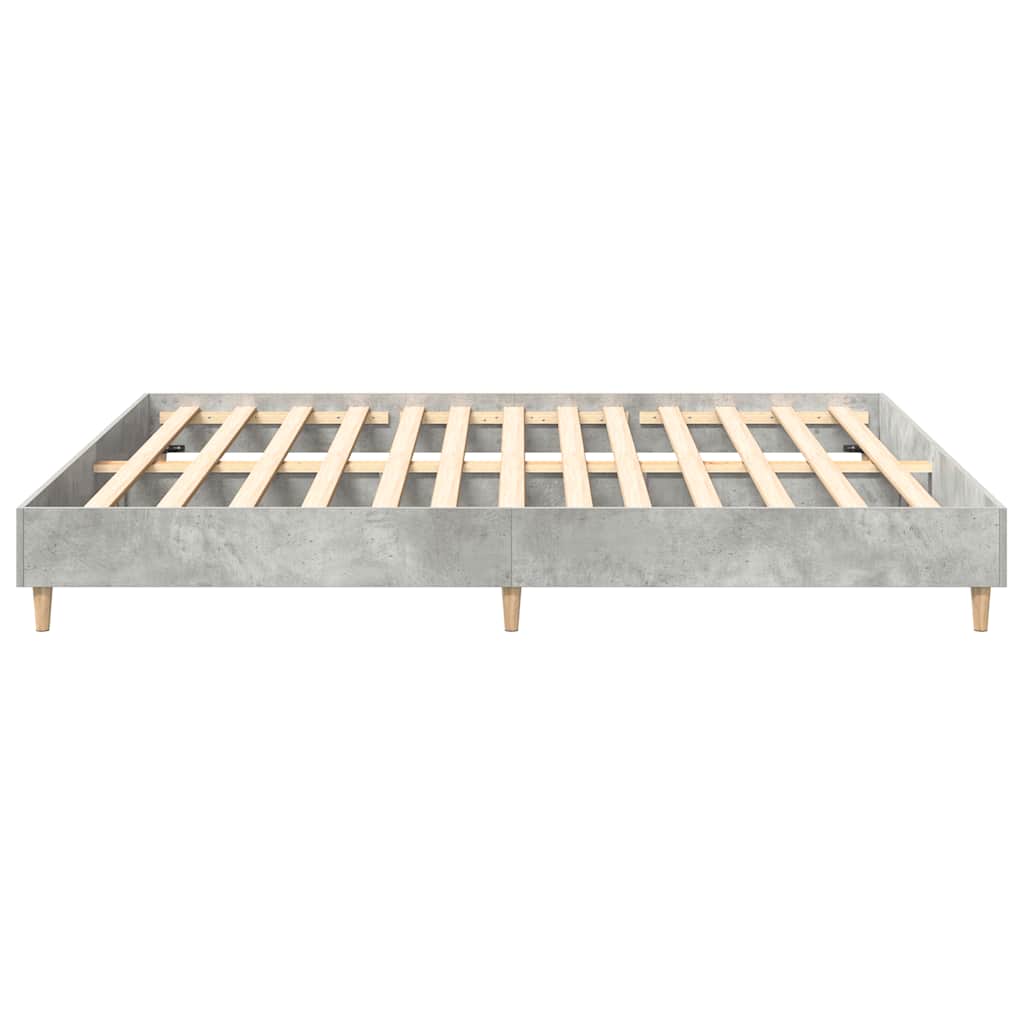 sengestel uden madras 200x200 cm konstrueret træ betongrå
