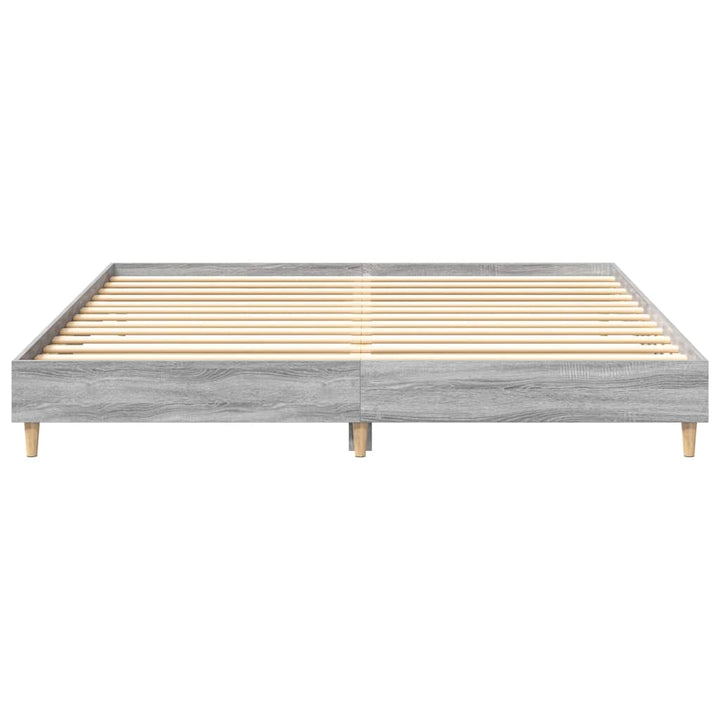 sengestel uden madras 200x200 cm konstrueret træ grå sonoma-eg