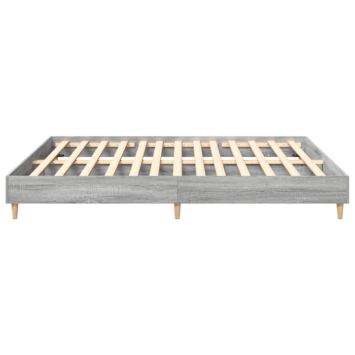 sengestel uden madras 200x200 cm konstrueret træ grå sonoma-eg
