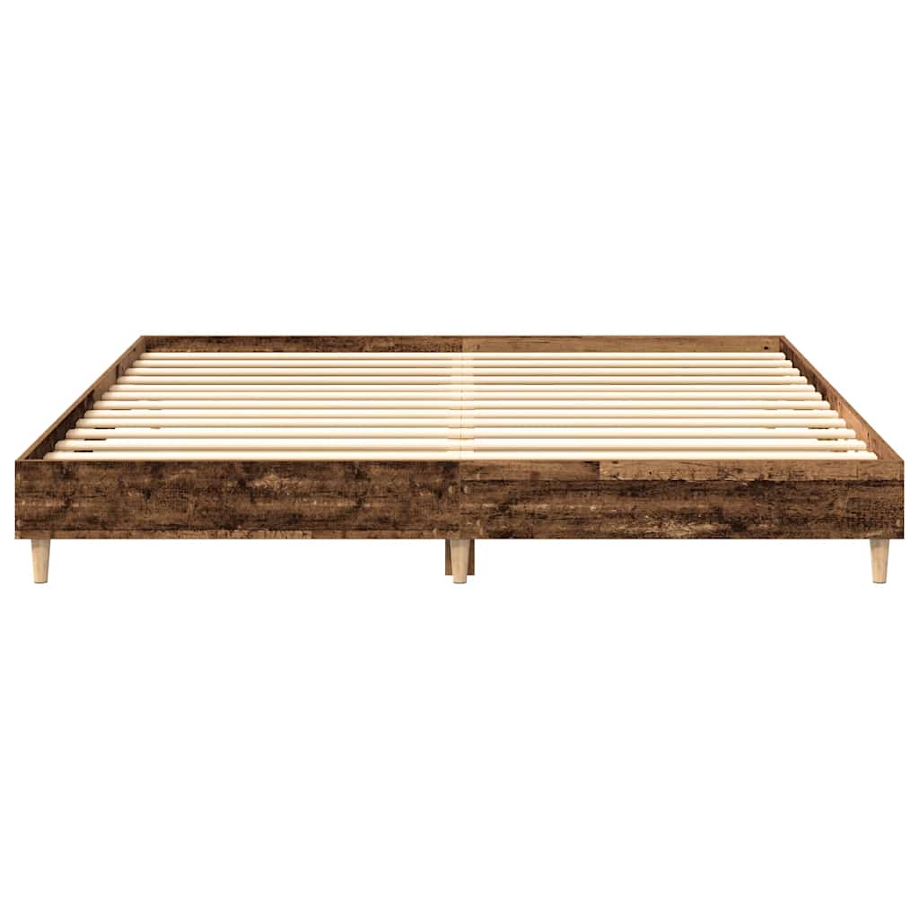sengestel uden madras 200x200 cm konstrueret træ antikt træ