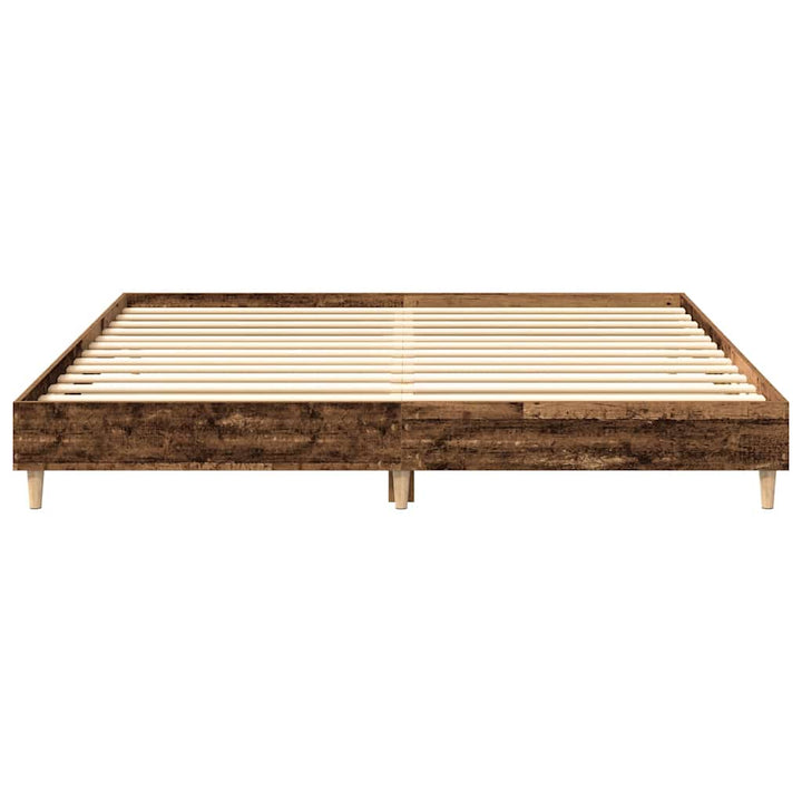 sengestel uden madras 200x200 cm konstrueret træ antikt træ