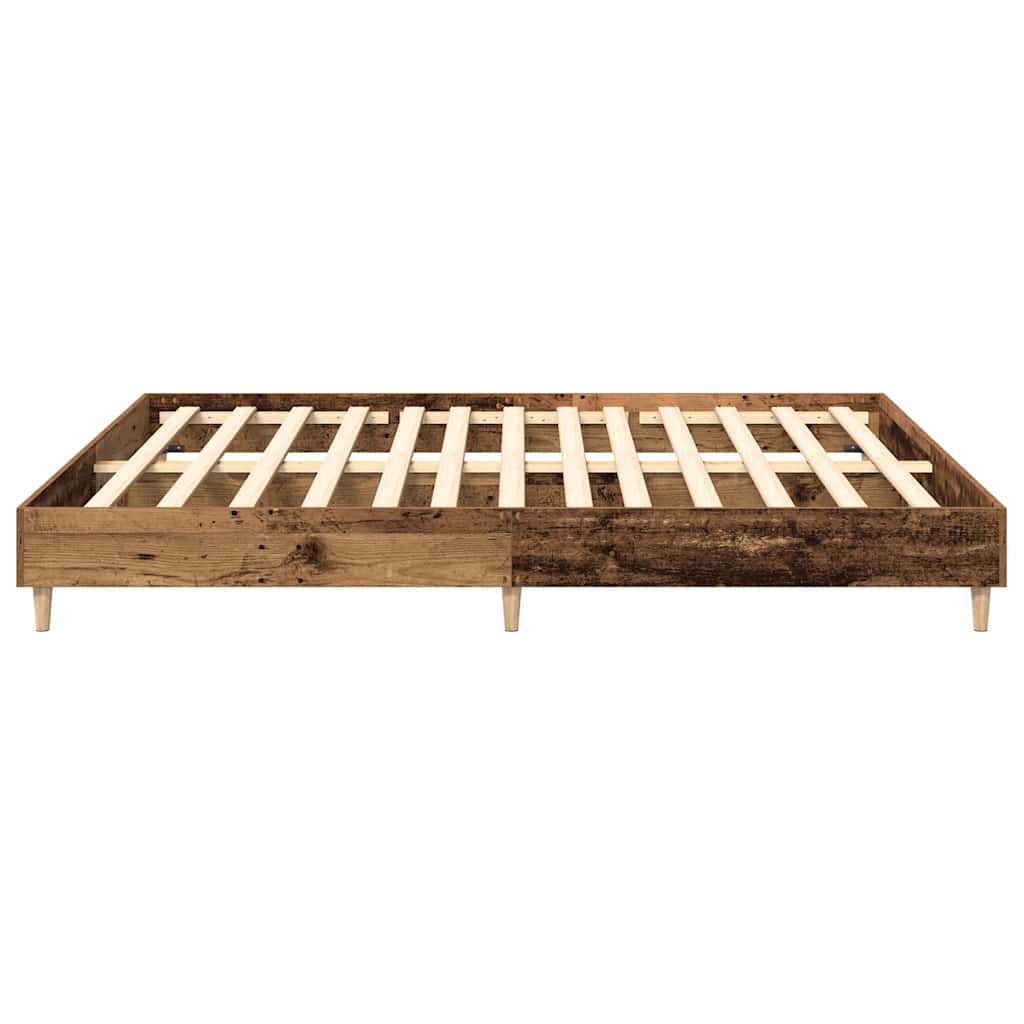 sengestel uden madras 200x200 cm konstrueret træ antikt træ