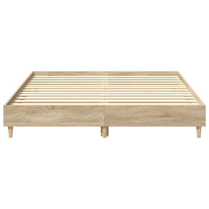 sengestel uden madras 150x200 cm konstrueret træ sonoma-eg