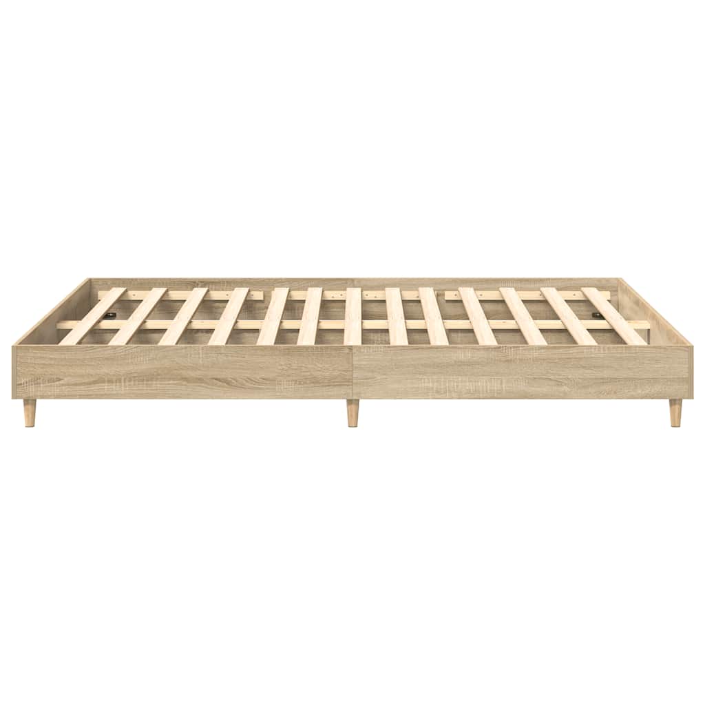sengestel uden madras 150x200 cm konstrueret træ sonoma-eg