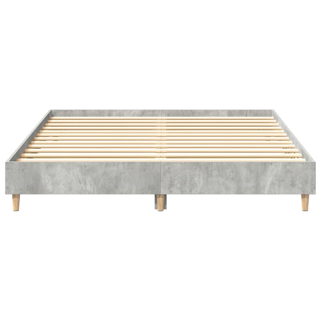 sengestel uden madras 150x200 cm konstrueret træ betongrå