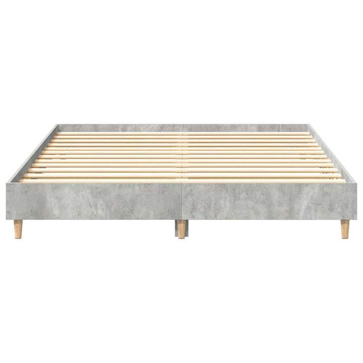 sengestel uden madras 150x200 cm konstrueret træ betongrå