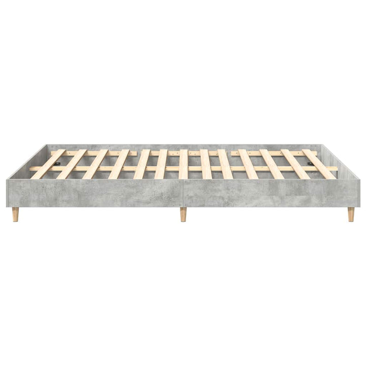 sengestel uden madras 150x200 cm konstrueret træ betongrå