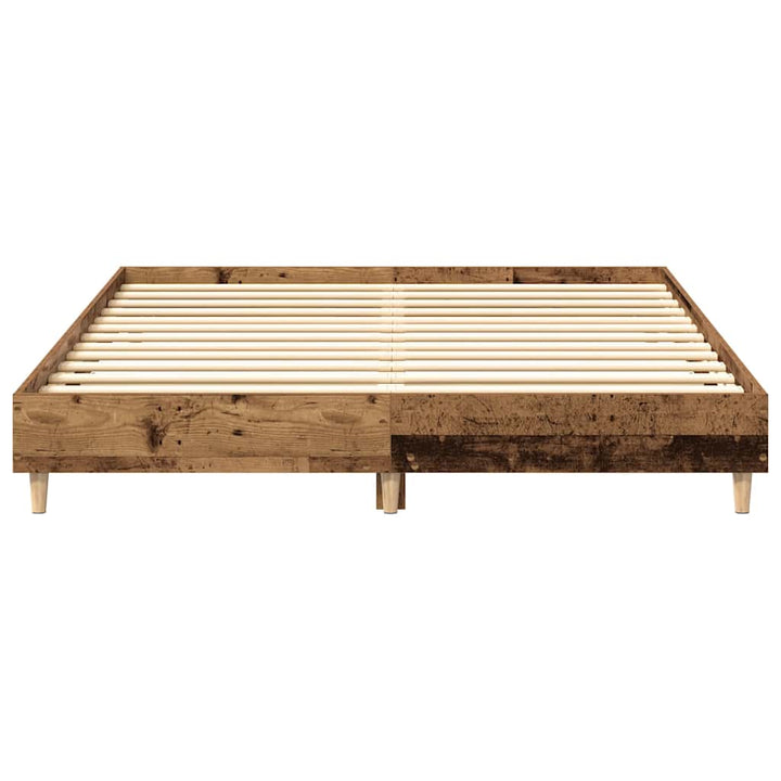 sengestel uden madras 150x200 cm konstrueret træ antikt træ