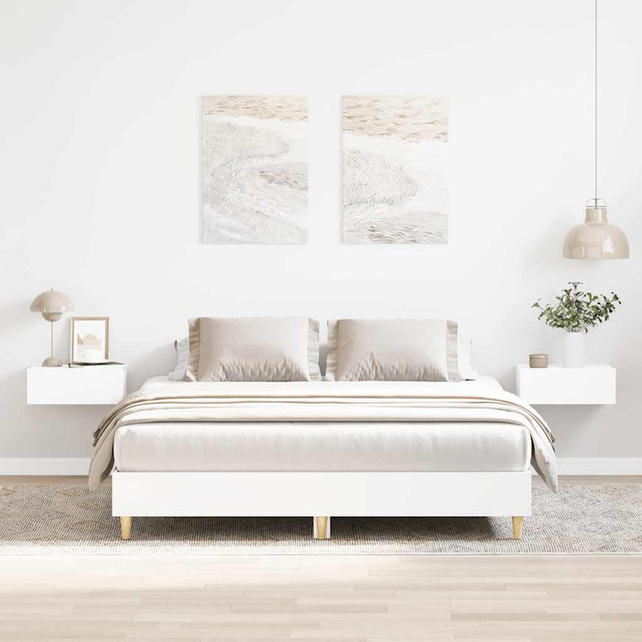 sengestel uden madras 140x200 cm konstrueret træ hvid