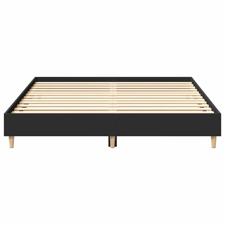 sengestel uden madras 140x200 cm konstrueret træ sort