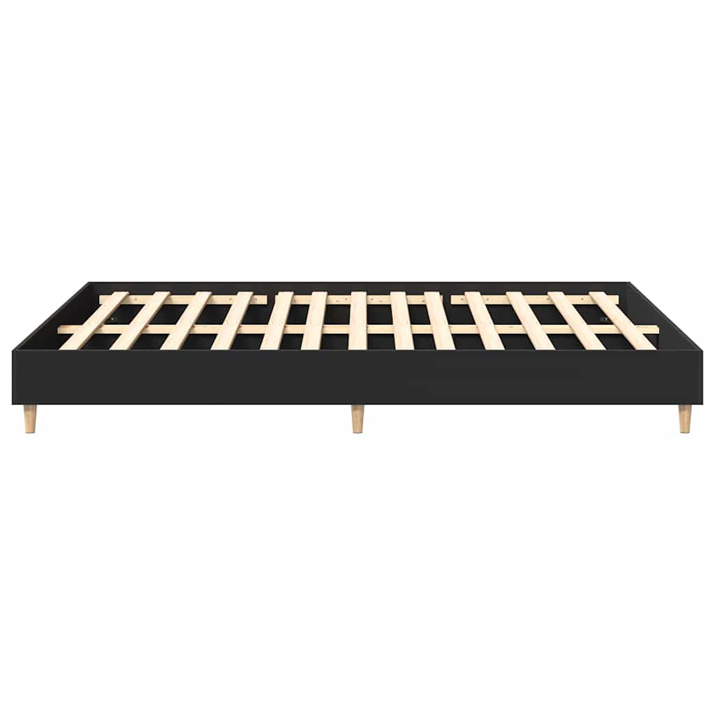 sengestel uden madras 140x200 cm konstrueret træ sort
