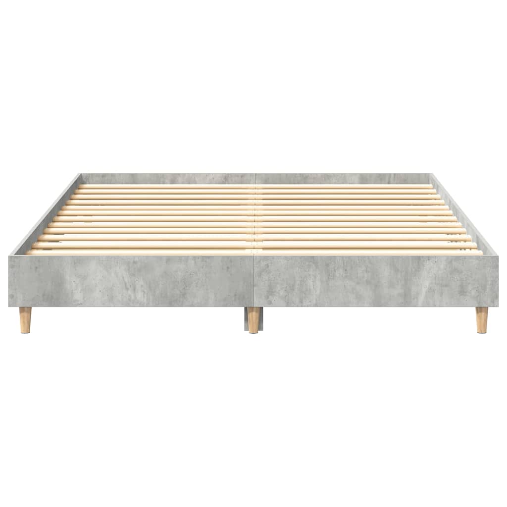 sengestel uden madras 140x200 cm konstrueret træ betongrå