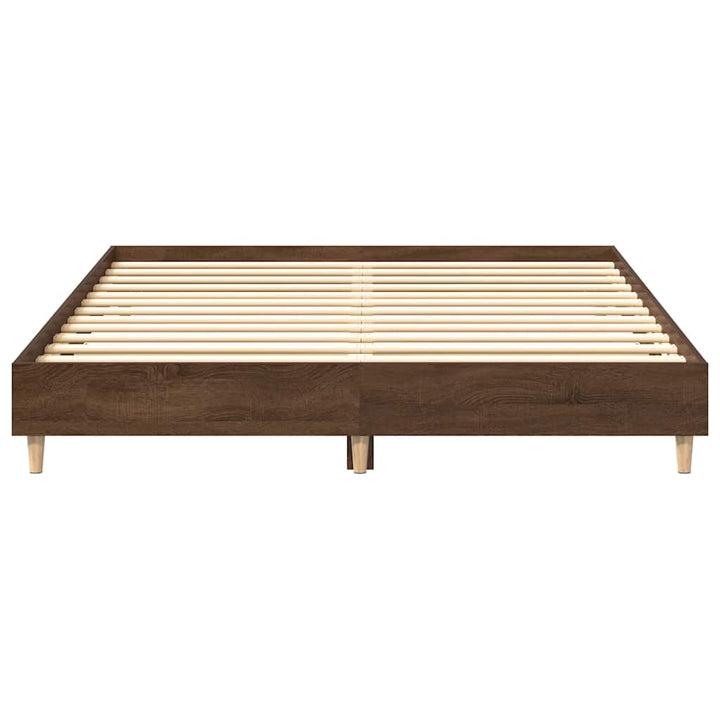 sengestel uden madras 140x200 cm konstrueret træ brunt eg