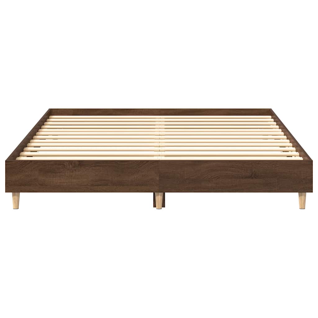 sengestel uden madras 140x200 cm konstrueret træ brunt eg