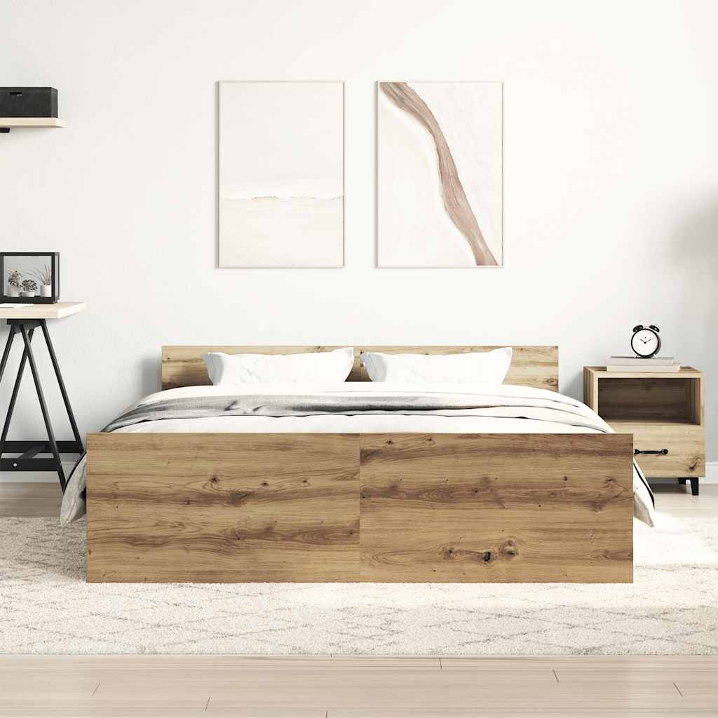 sengestel uden madras 140x200cm konstrueret træ kunsteg