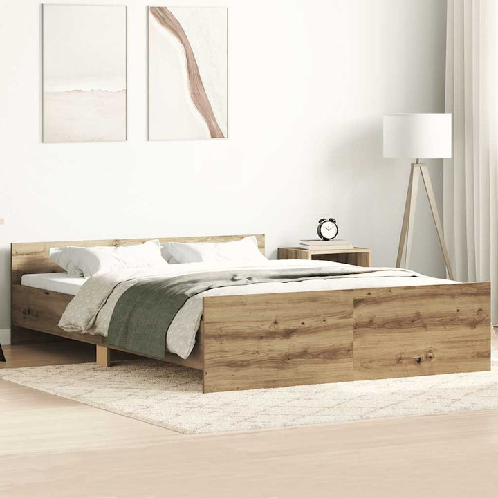 sengestel uden madras 150x200cm konstrueret træ kunsteg