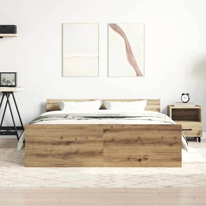 sengestel uden madras 140x190cm konstrueret træ kunsteg