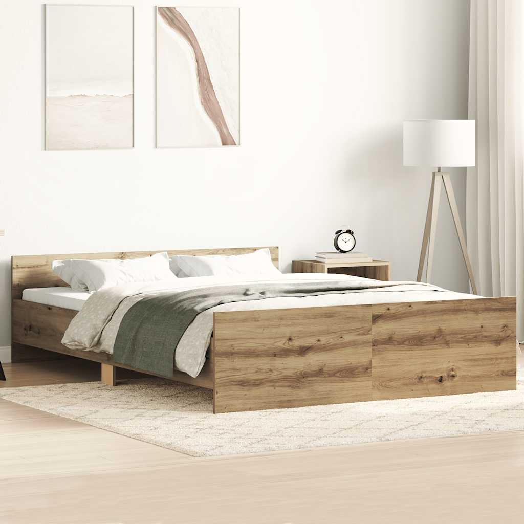 sengestel uden madras 140x190cm konstrueret træ kunsteg