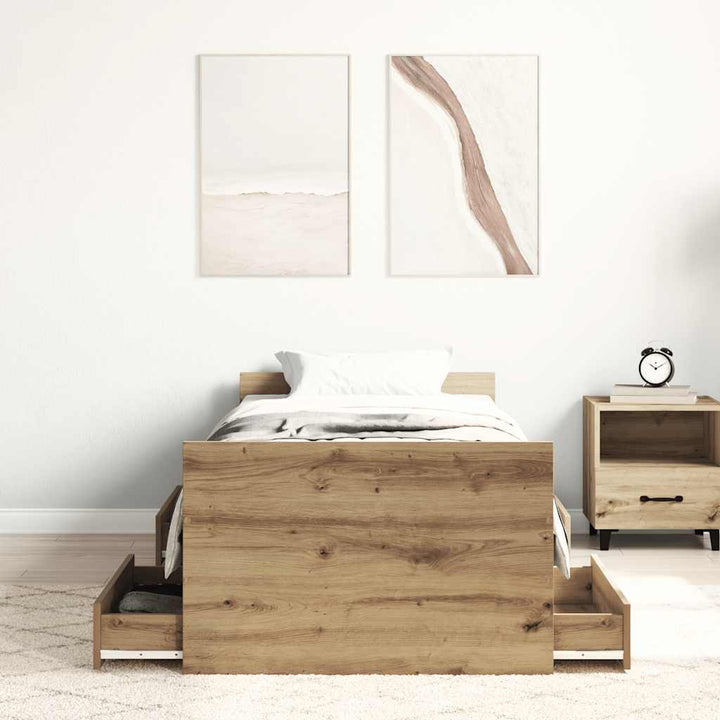 sengeramme 140x200 cm uden madras konstrueret træ kunsteg
