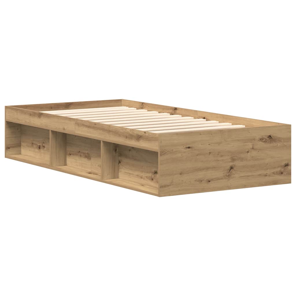 sengeramme 90x200cm uden madras konstrueret træ kunsteg