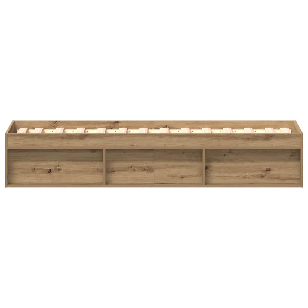 sengeramme 90x200cm uden madras konstrueret træ kunsteg