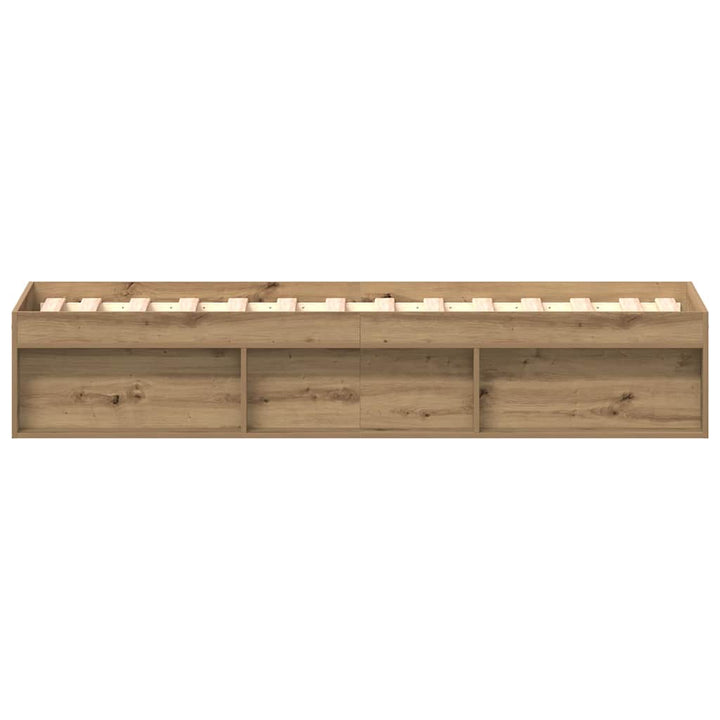 sengeramme 90x200cm uden madras konstrueret træ kunsteg