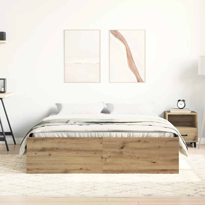 sengestel uden madras 120x200cm konstrueret træ kunsteg
