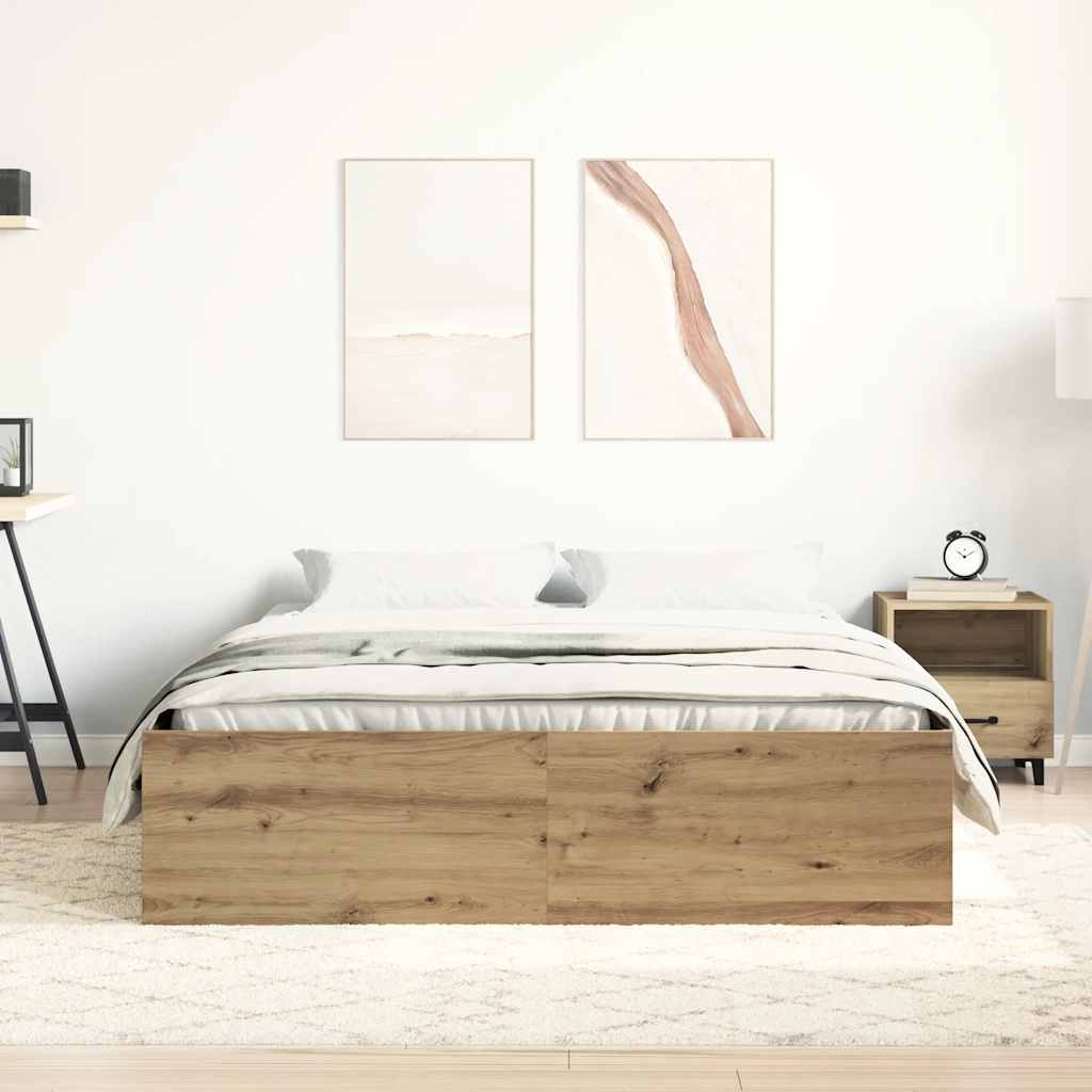 sengestel uden madras 160x200 cm konstrueret træ kunsteg