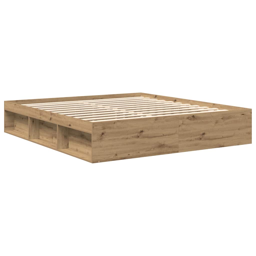 sengeramme 200x200 cm uden madras konstrueret træ kunsteg