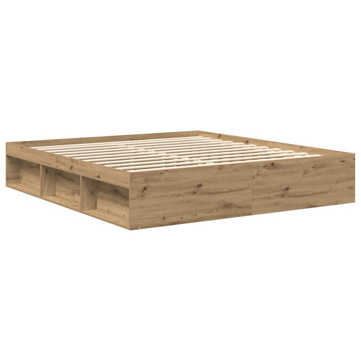 sengeramme 200x200 cm uden madras konstrueret træ kunsteg