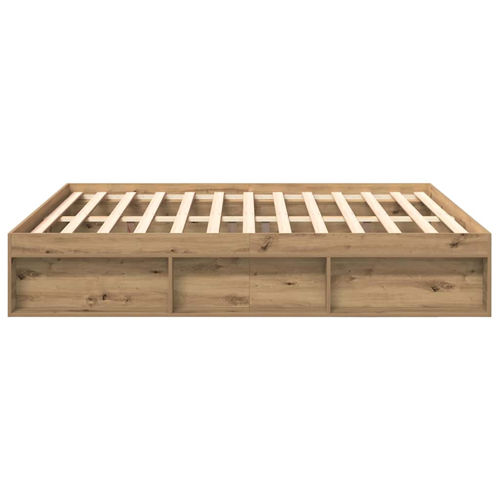 sengeramme 200x200 cm uden madras konstrueret træ kunsteg
