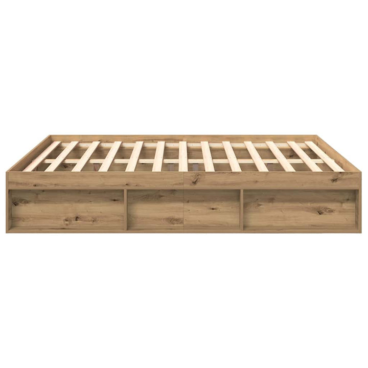 sengeramme 200x200 cm uden madras konstrueret træ kunsteg