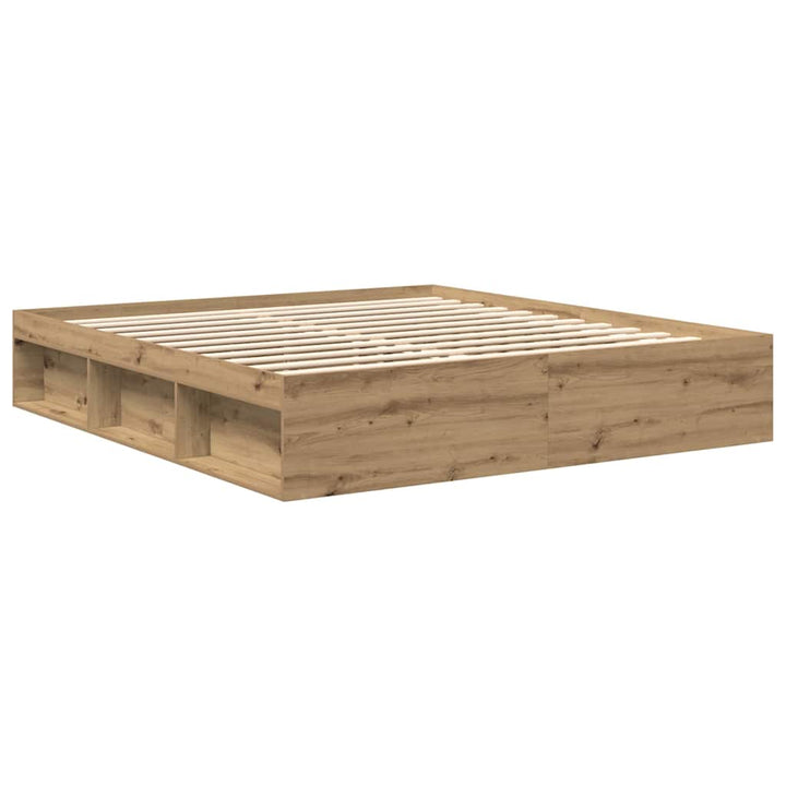sengeramme 200x200 cm uden madras konstrueret træ kunsteg