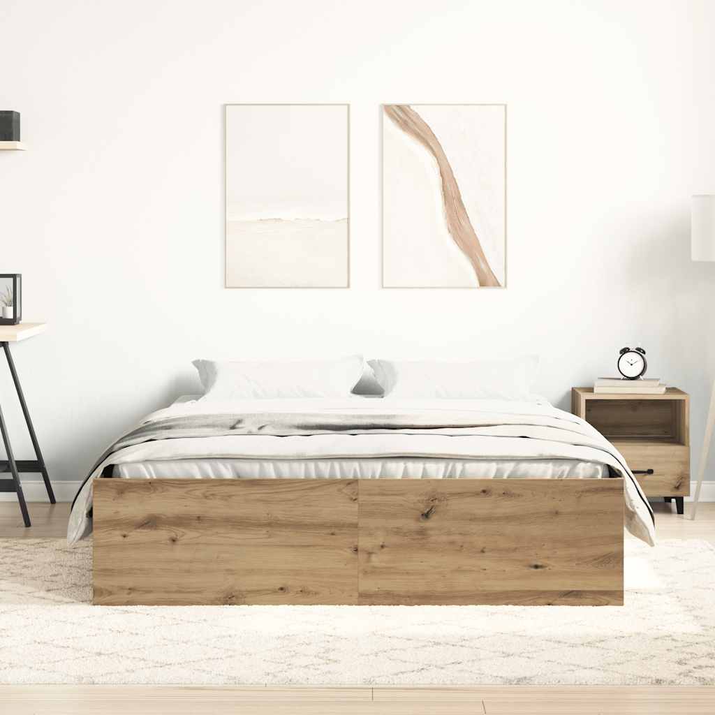 sengestel uden madras 120x190cm konstrueret træ kunsteg
