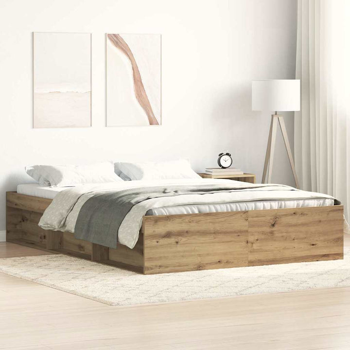 sengestel uden madras 140x190cm konstrueret træ kunsteg