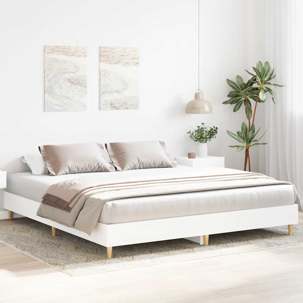 sengestel uden madras 180x200 cm konstrueret træ hvid
