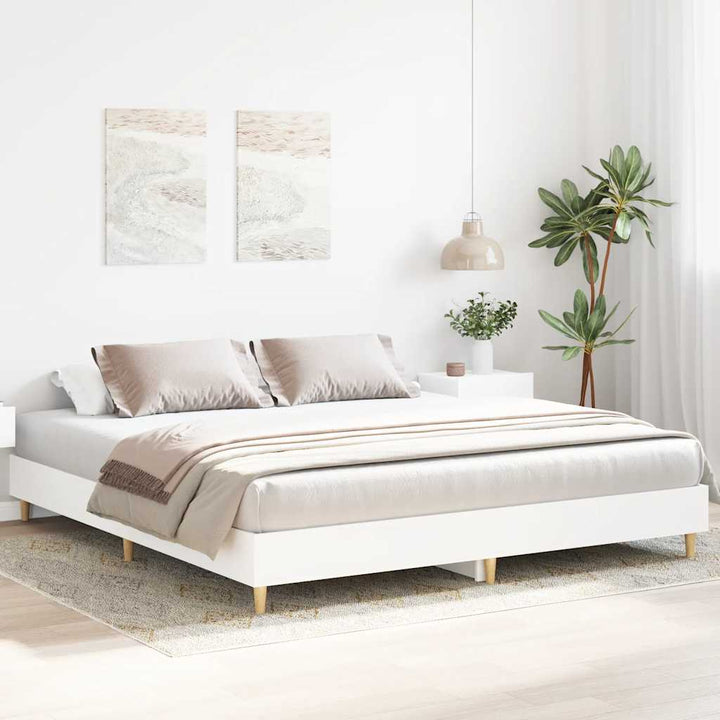 sengestel uden madras 180x200 cm konstrueret træ hvid