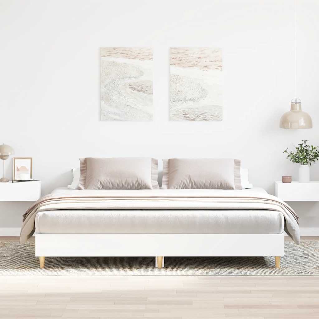 sengestel uden madras 180x200 cm konstrueret træ hvid