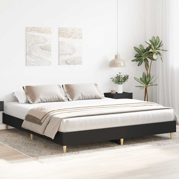 sengestel uden madras 180x200 cm konstrueret træ sort
