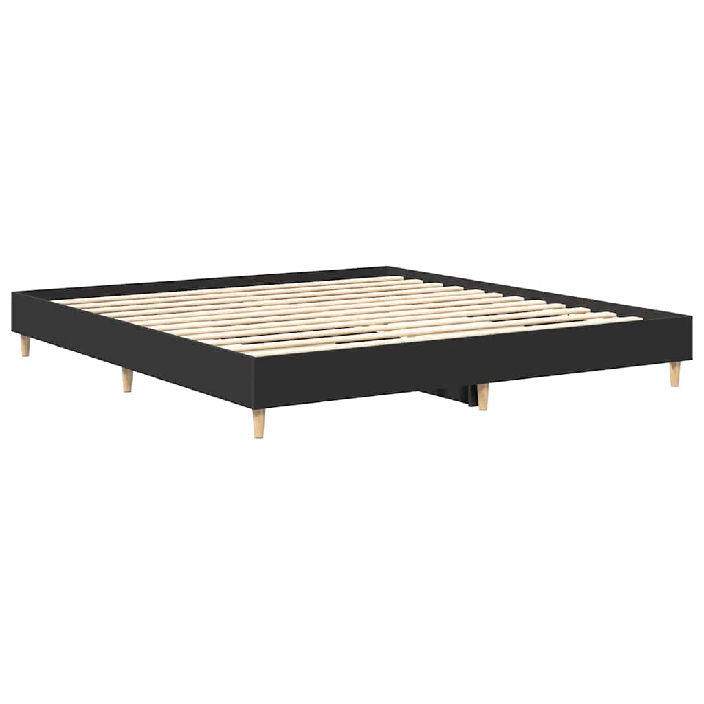 sengestel uden madras 180x200 cm konstrueret træ sort