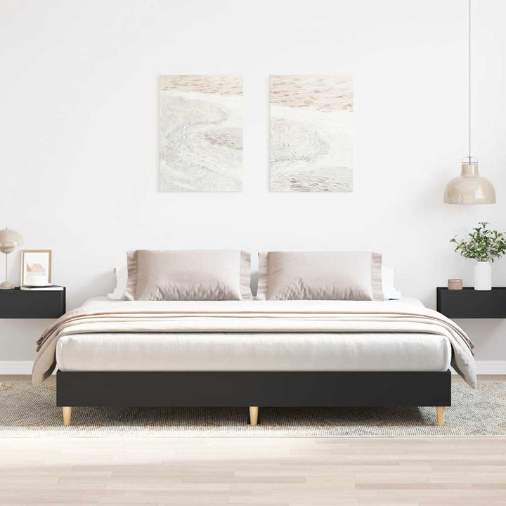sengestel uden madras 180x200 cm konstrueret træ sort